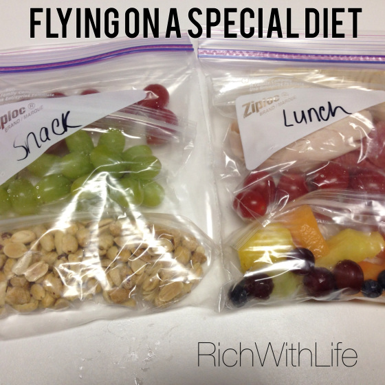 Flying on a special diet, with dietary restrictions, food allergies, on a diet, or just to eat healthier!